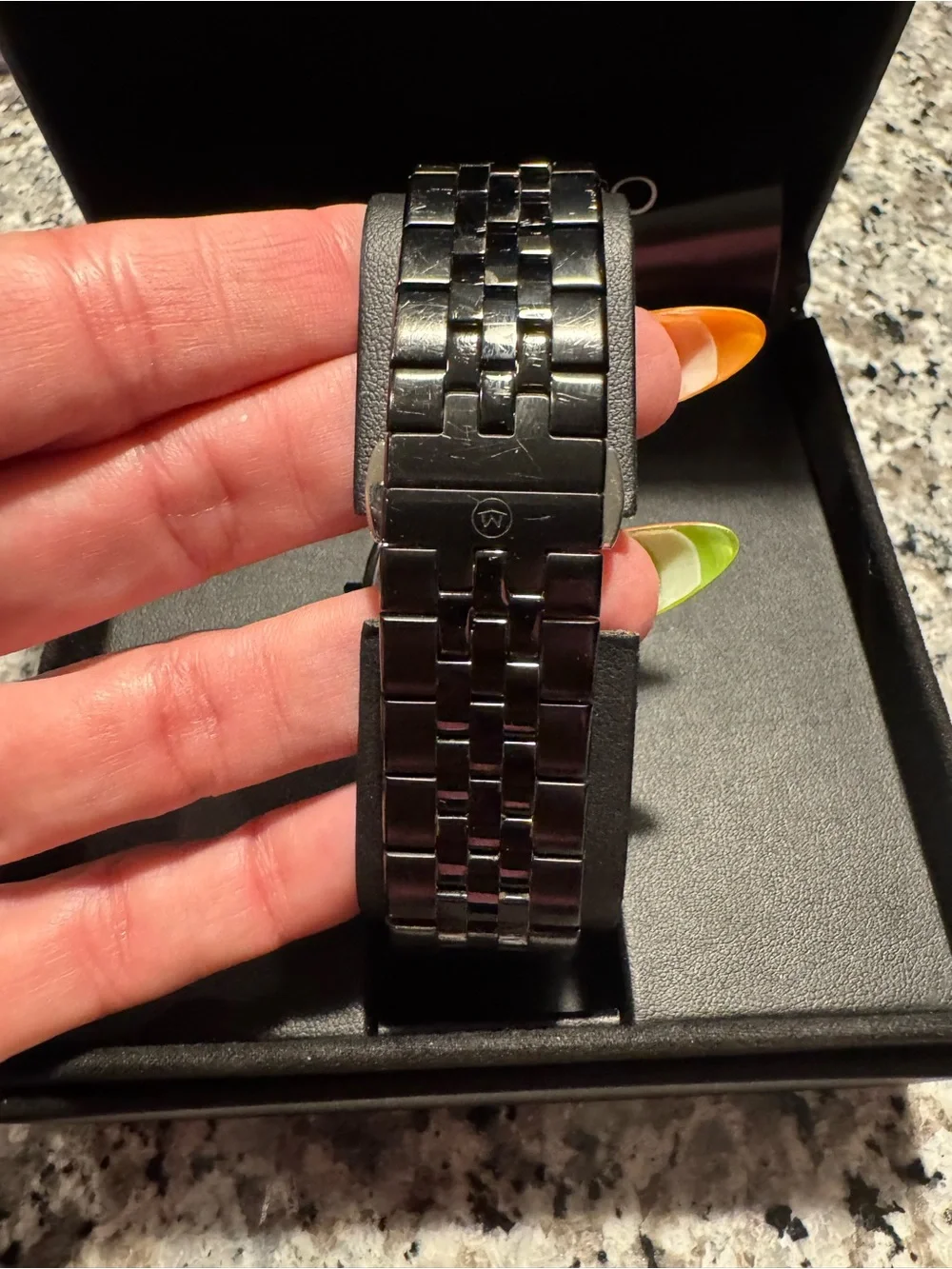New Movado BOLD Black Watch with Gold Accents Men's Bracelet